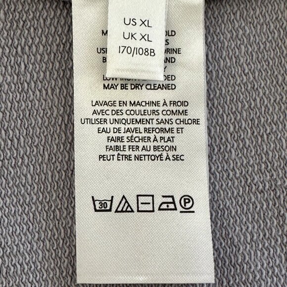 PILCRO Anthropologie Open Tie Back Cotton Sweatshirt Lavender Gray XL Distressed - Picture 13 of 15